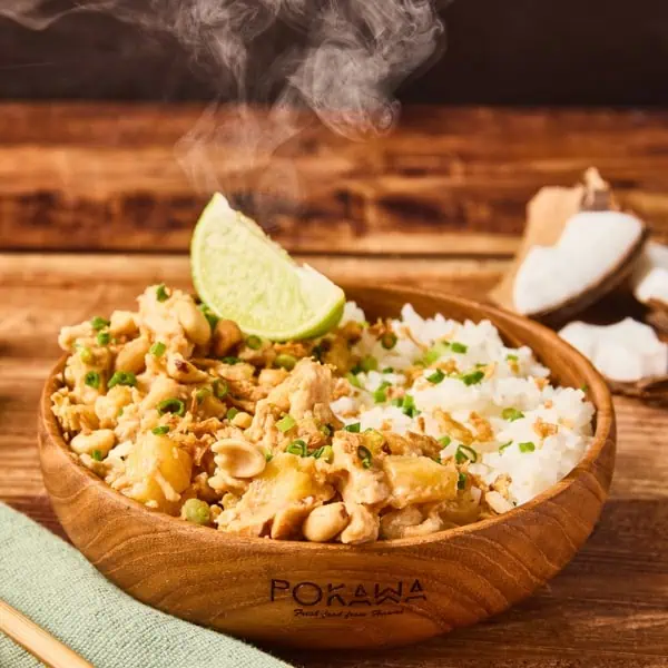 Restaurant poké healthy avec gamme chaude